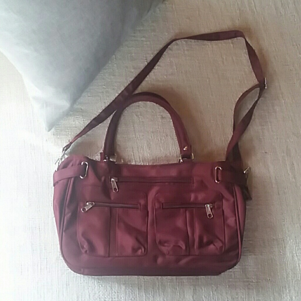 Burgundy purse